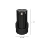 BATERIA LI-ION WOLFPACK 12 VOLTIOS PARA TALADRO WOLFPACK 12 VOLTIOS LI-ION BATERIA 1,3 AH
