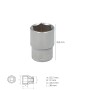 LLAVE VASO 1/2 HEXAGONAL 20 MM. PERFIL DE 6 CARAS. ACERO CROMO VANADIO, ARISTAS REDONDAS