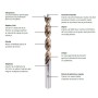 BROCA ALPEN MADERA TIMBER TWIST Ø 13,0 MM. (BLISTER 1 UNIDAD)