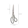 TIJERAS MULTIUSO ACERO INOXIDABLE 8,5 / 220 MM. HOJAS ACERO INOXIDABLE, MANGO COMODO Y SUAVE