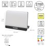 FOCO LED PLANO POTENCIA 30 WATT. 2700 LUMENES. LUZ BLANCA 4000ºK PROTECCIÓN IP65. CUERPO ALUMINIO. FOCO EXTERIORES 