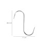 GANCHO CARNICERO INOXIDABLE Nº 7 DE 220 X 10 MM. GANCHO PARA PRODUCTOS CARNICOS.