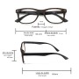 GAFAS LECTURA ILLINOIS ESTAMPADO CAREY AUMENTO +2,5 GAFAS DE VISTA, GAFAS DE AUMENTO, GAFAS VISIÓN BORROSA