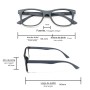 GAFAS LECTURA ILLINOIS GRIS AUMENTO +1,0 GAFAS DE VISTA, GAFAS DE AUMENTO, GAFAS VISIÓN BORROSA