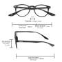 GAFAS LECTURA CONNECTICUT NEGRAS AUMENTO +1,5 PATILLAS PARA COLGAR DEL CUELLO , GAFAS DE VISTA, GAFAS DE AUMENTO