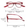 GAFAS LECTURA CONNECTICUT COLOR ROJO AUMENTO +1,5 PATILLAS PARA COLGAR DEL CUELLO , GAFAS DE VISTA, GAFAS DE AUMENT