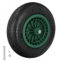 RUEDA CARRETILLA NEUMATICA PARA CARRETILLA OBRA / JARDIN LLANTA PLASTICO EJE Ø 20 MM. RUEDA CARRETILLA JARDIN, CARR