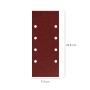 LIJA RECAMBIO CON VELCRO 93X228 MM. CON AGUJEROS GRANO  180 (10 PIEZAS)