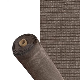 MALLA SOMBREO PLUS 3,0 METROS MARRON ROLLO 50 MTS. FILO REFORZADO REDUCE RADIACIÓN, MALLA SOMBRA, MALLA OCULTACION,