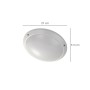 LAMPARA PLAFON INTERIORES / EXTERIORES IP45 PORTALAMPARAS E27 Ø 27 X 9,5 CM.