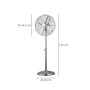 VENTILADOR PIE Ø 44,5 CM. ALTURA 130 CM. 60 WATT. VENTILADOR OSCILANTE. VENTILADOR PIE SILENCIOSO. CIRCULADOR DE AI