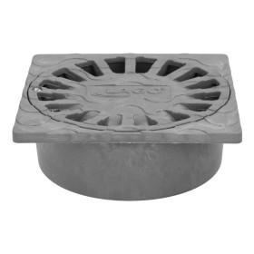 SUMIDERO SIFÓNICO PVC  15X15 CM. SALIDA DE Ø 75 / 50 MM. DESAGÜE, DESAGUADERO, TRAGADERO, ALCANTARILLA,