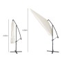 SOMBRILLA DE JARDIN PIE LATERAL 2,5 X 2,5 METROS