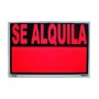 CARTEL SE ALQUILA 70X50 ROJO