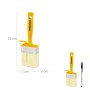 BROCHA PROFESIONAL TECHOS 70X30 MM. CERDA BLANCA. MANGO ERGONOMICO, CON GANCHO. BROCHA PINTURA, BROCHA PINTOR PROFE