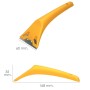 RASCAVIDRIOS PLASTICO AMARILLO HOJA 60 MM. RASQUETA VITROCERAMICA, RASCADOR VIDRIO, RASCADOR VITROCERAMICA,
