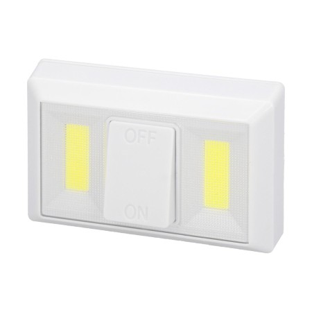 LINTERNA / LUCES LED PARA PARED / ARMARIO A PILAS (4 AAA) 250 LUMENES (FIJACIÓN MEDIANTE PEGATINA, IMAN O TORNILLOS