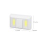 LINTERNA / LUCES LED PARA PARED / ARMARIO A PILAS (4 AAA) 250 LUMENES (FIJACIÓN MEDIANTE PEGATINA, IMAN O TORNILLOS