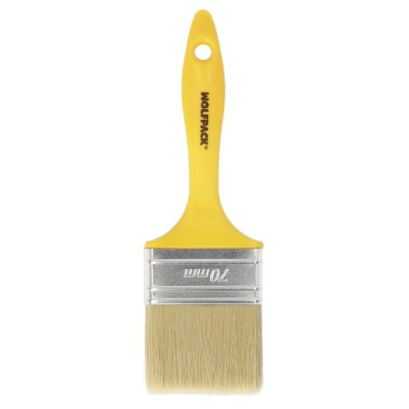 PALETINA PROFESIONAL CERDA BLANCA ANCHO 70 MM. CERDAS NATURALES MANGO PLASTICO ERGONOMICO, BROCHA PINTOR, PINCEL PI