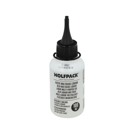 ACEITE LUBRICANTE MULTIUSO LIQUIDO 100 ML. ACEITE CADENAS, ACEITE BISAGRAS, ACEITE MAQUINAS COSER, ACEITE CERRADURA
