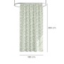 CORTINA DUCHA HOJAS VERDES 180X200 CM. IMPERMEABLE