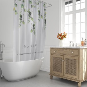 CORTINA DUCHA NATURE 180X200 CM. IMPERMEABLE