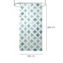 CORTINA DUCHA GEOMETRICA AZUL 180X200 CM. IMPERMEABLE