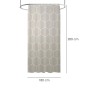 CORTINA DUCHA FORMAS GEOMETRICAS BEIGE 180X200 CM. IMPERMEABLE