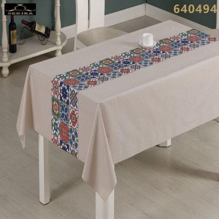 ROLLO MANTEL HULE 20MTSX140 CMS CUADROS HIDRAULICO EPOCA 640494