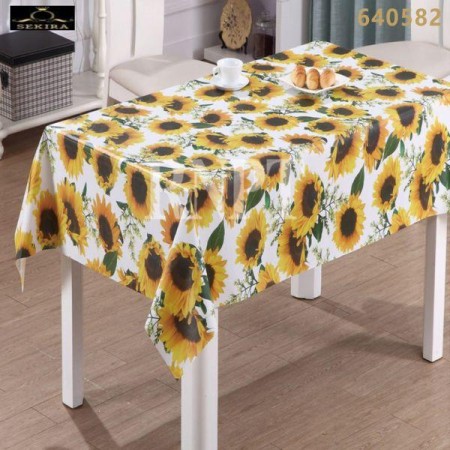 MANTEL HULE 20MTSX140CMS GIRASOLES AMARILLOS VERDE 640582