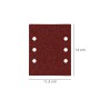 LIJA RECAMBIO CON VELCRO 114X140 MM. CON AGUJEROS GRANO  180 (10 PIEZAS)