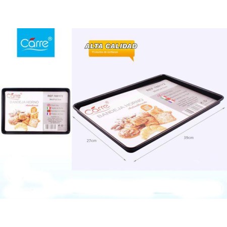CARRE BANDEJA HORNO RECTANGULAR 39X27,2X2,5 CMS ANTIDHERENTE