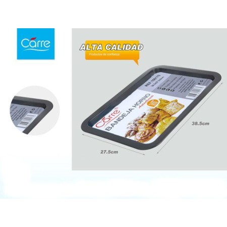 CARRE BANDEJA HORNO 38.5X27.5X2 CMS ANTIADHERENTE