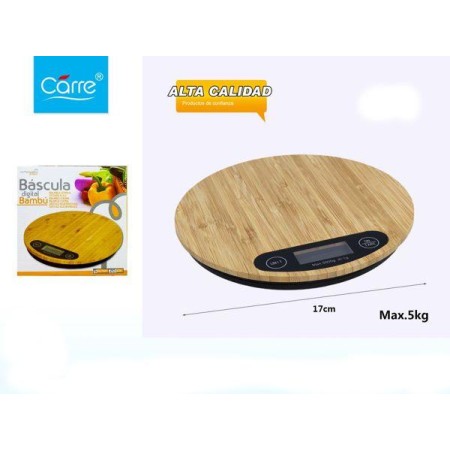 CARRE BASCULA DIGITAL COCINA BAMBU 5 GKS 905407