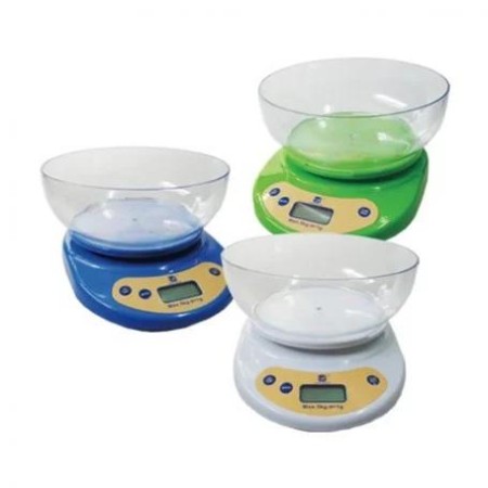 BALANZA DE COCINA CON BOWL 5 KGS - 1GR DIGITAL