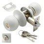 POMO BOLA  BLANCO 60/70MM LLAVE-CONDENA INTHER
