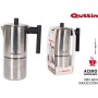 4 TAZAS CAFETERA INOXIDABLE ITALIANA PARA INDUCCION TOWER QUTTIN