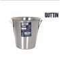 CUBITERA CUBO HIELO CON ASASACERO INOX 22 CMS X 21 CMS 5 LTS QUTTIN
