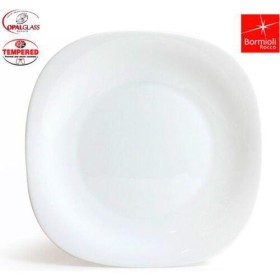 23X23 CMS PLATO HONDO PARMA VIDRIO OPAL BLANCO BORMIOLLI