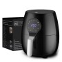 FREIDORA DE AIRE NEGRA 5 LTS CON TEMPORIZADOR 1700 WATIOS EMMA CESTO ANTIADHERENTE