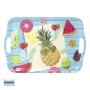 42X29X1.5 CMS BANDEJA CON ASAS PLASTICO DECORADO SANDIA,PILÑAS,FRESAS,SUMMER