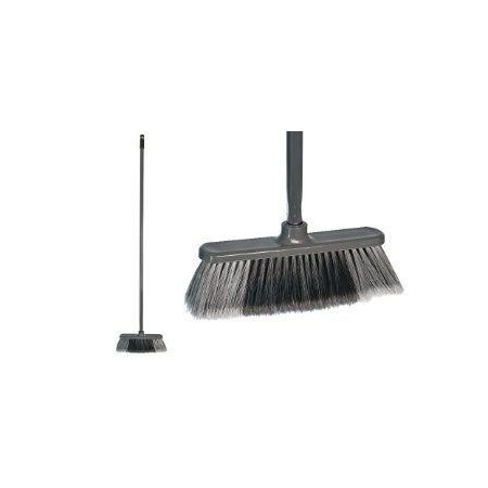 CEPILLO ESCOBA GRIS CON MANGO