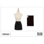 DELANTAL TERGAL  MANDIL CORTO NEGRO 35X57 CMS PARA HOSTELERIA RESTAER