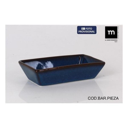 13.8X7.2 CMS BOL APERITIVO RECTANGULAR PORCELANA AZUL PICA PICA BLUE LAMEDITERRANEA