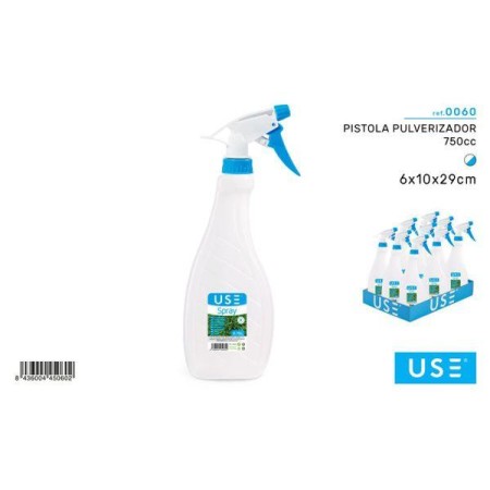 0,750 LTS PISTOLA PULVERIZADOR PARA HOGARY JARDIN 6X10X29 CMS MARCA USE