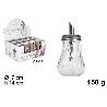 AZUCARERO CRISTAL CON TAPA METAL 150 GRAMOS DIAMETRO 7 CMS ALTURA 14 CMS
