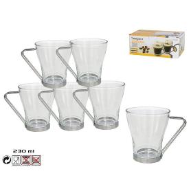 *UNIDAD*TAZAS DESAYUNO 230 MM ASA METAL C6