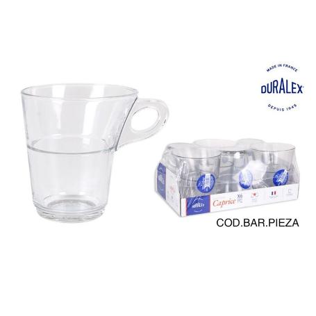 *UNIDAD* TAZA CAPRICE CAFE DESAYUNO CRISTAL TRANSPARENTE DURALEX