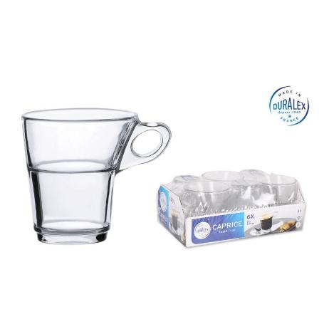 *UNIDAD*TAZA CAFE CAPRICE 9 CLS CRISTAL TRANSPARENTE DURALEX