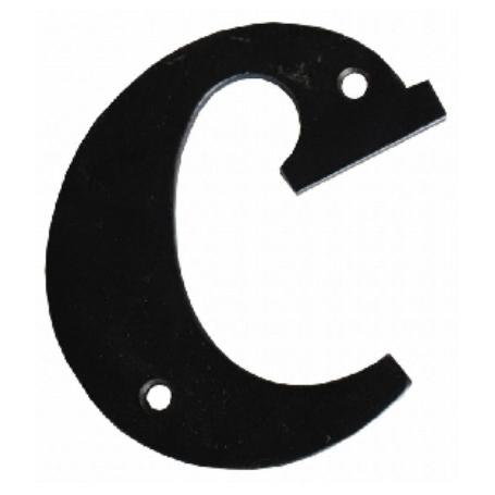LETRA C FORJA NEGRA 100 MM